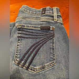 7 For All Mankind Women's Denim Jeans with Stitch Detail